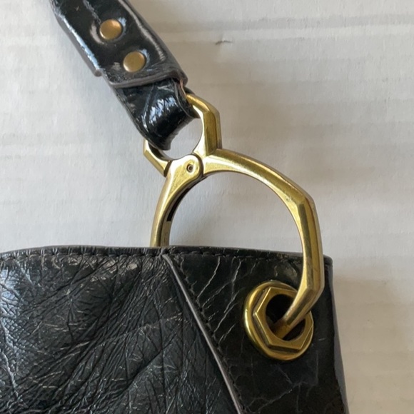 orYany Lucy Croco Leather Hobo bag in black *dust bag included - Picture 3 of 13